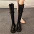 Belt Button Down High Boots